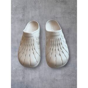 Adidas Adilette Clog Men’s 13 Slip On Mule Sandals White